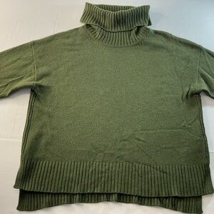Anthropologie Forest Green Turtleneck Sweater